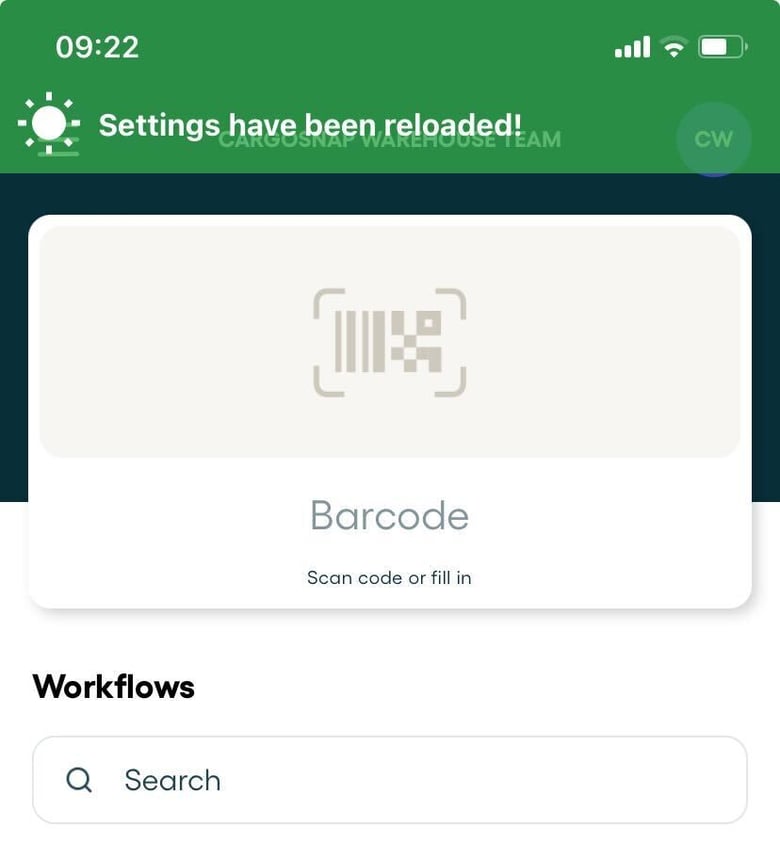 Mobile Gc Reload Reload settings in the mobile app