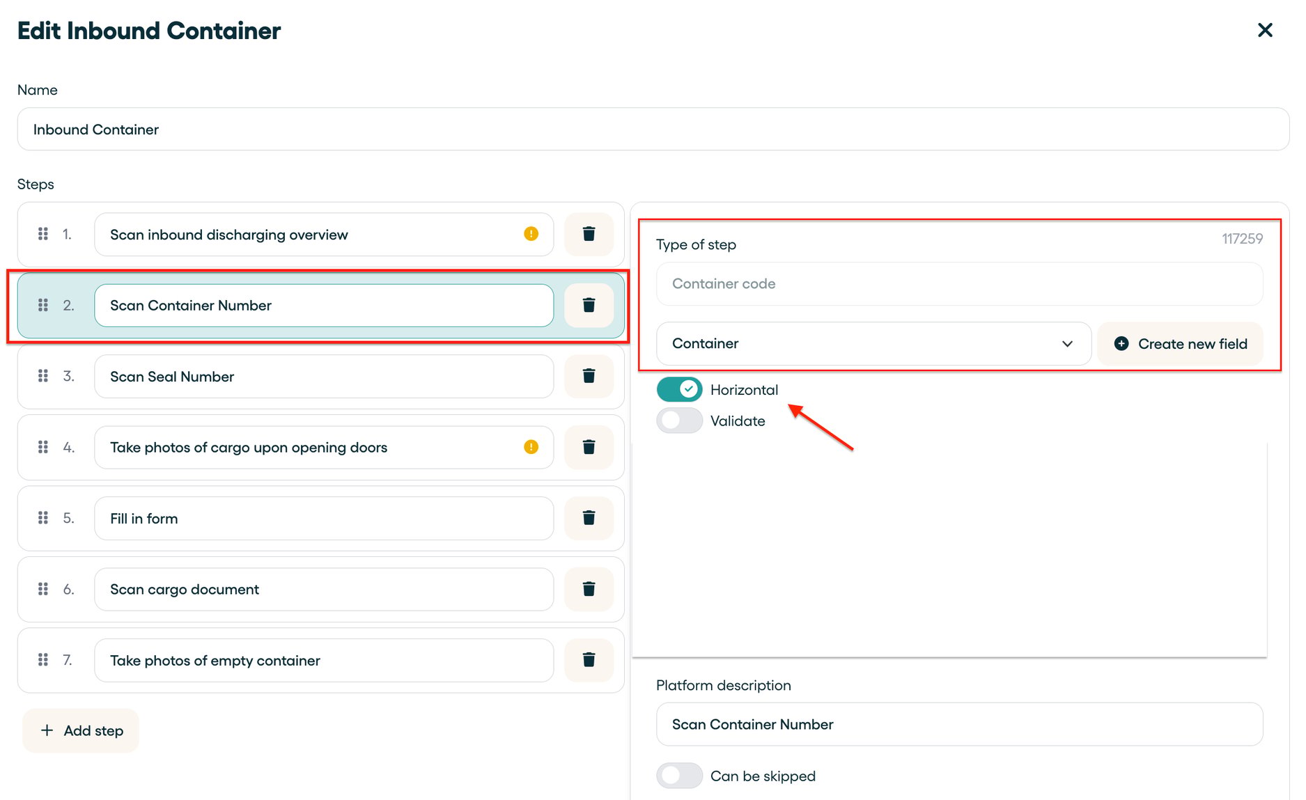 Using the Container Code Scanner